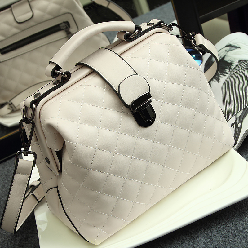 2024 New Vintage Doctor Bag Crossbody Bag Women's Handbag Shoulder Bag Frosted Leather Women's Bag Trendy