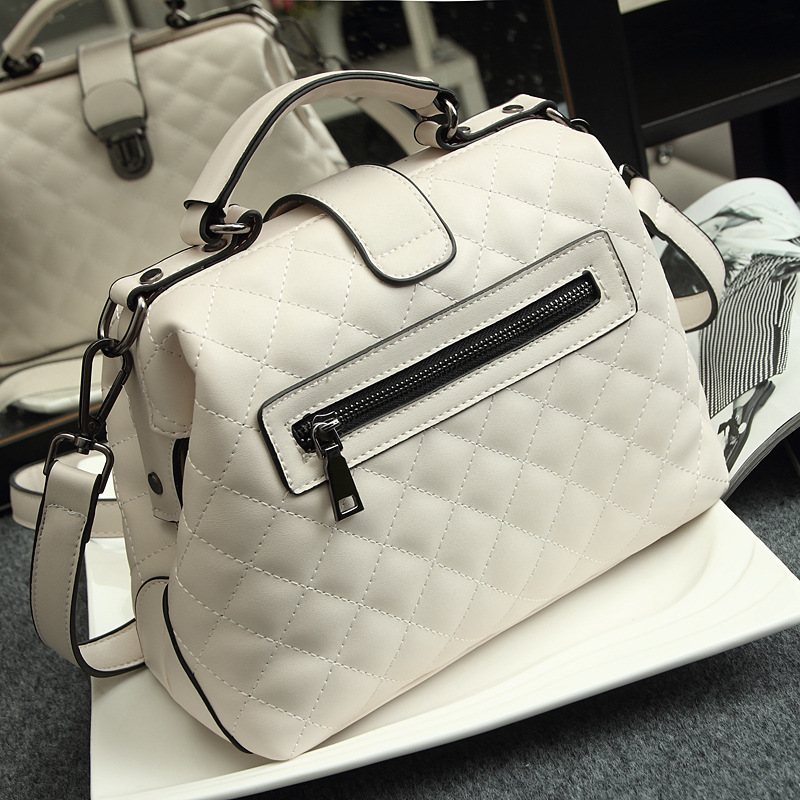 2024 New Vintage Doctor Bag Crossbody Bag Women's Handbag Shoulder Bag Frosted Leather Women's Bag Trendy