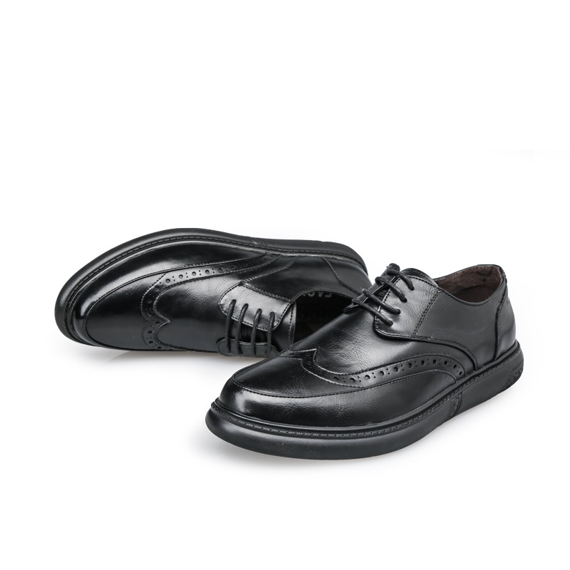 Brock carved men's shoes retro formal men's shoes fashion breathable men's casual shoes wholesale a generation of hair