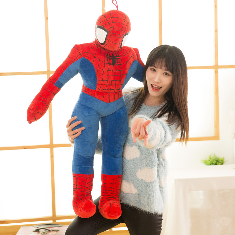 蜘蛛俠卡通公仔奧特曼毛絨玩具玩偶布偶兒童男孩布娃娃抱枕禮物女