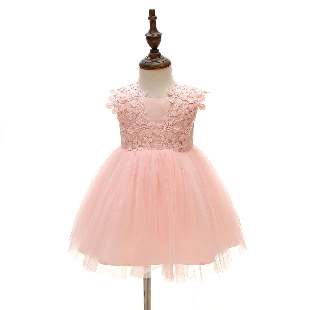 Maggie factory direct girls baby baby birthday full moon wine wedding dress princess dress