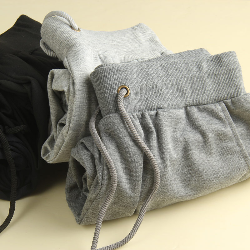 Casual Pants Men's Sports Pants Summer New Solid Color Straight Pants Men's Pants Fashion Korean Style Pants Polyester Cotton Sweatpants