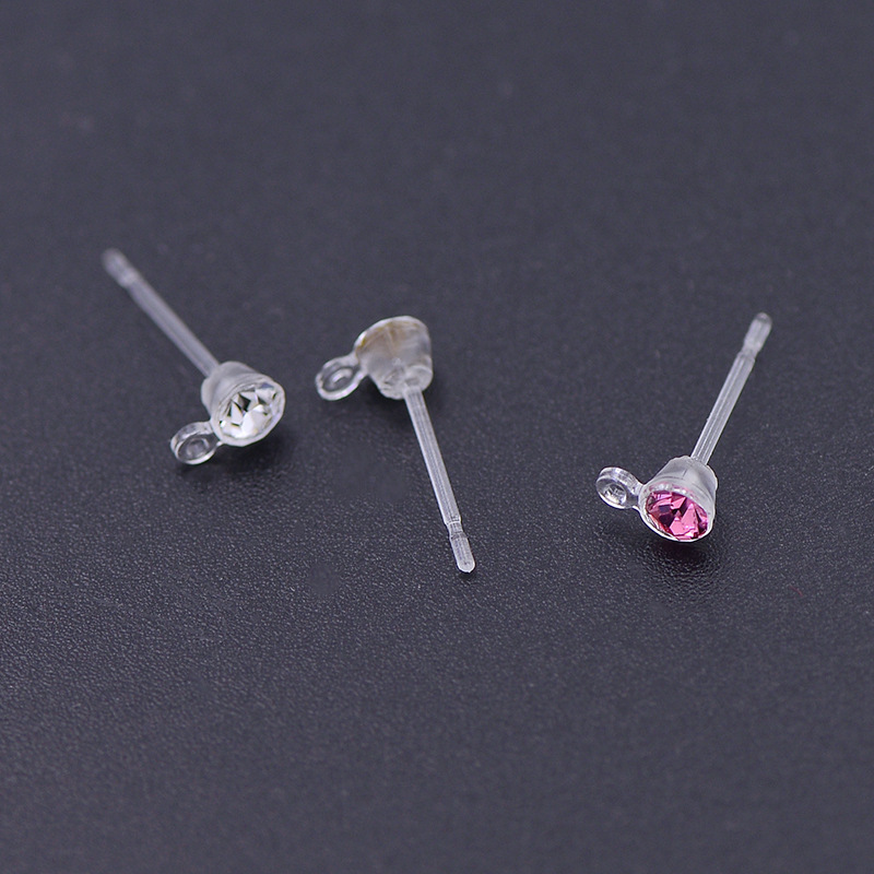 Professional production of resin plastic earrings accessories plastic earrings with hanging rings diy pendant earrings material