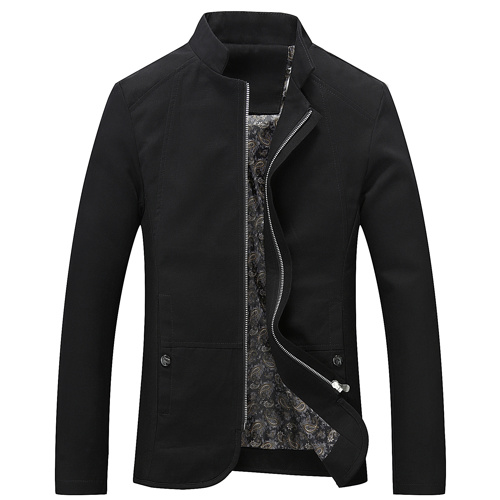 Factory supply foreign trade wholesale men's large size coat stand collar cotton washed jacket men's 30000 pieces in stock men's