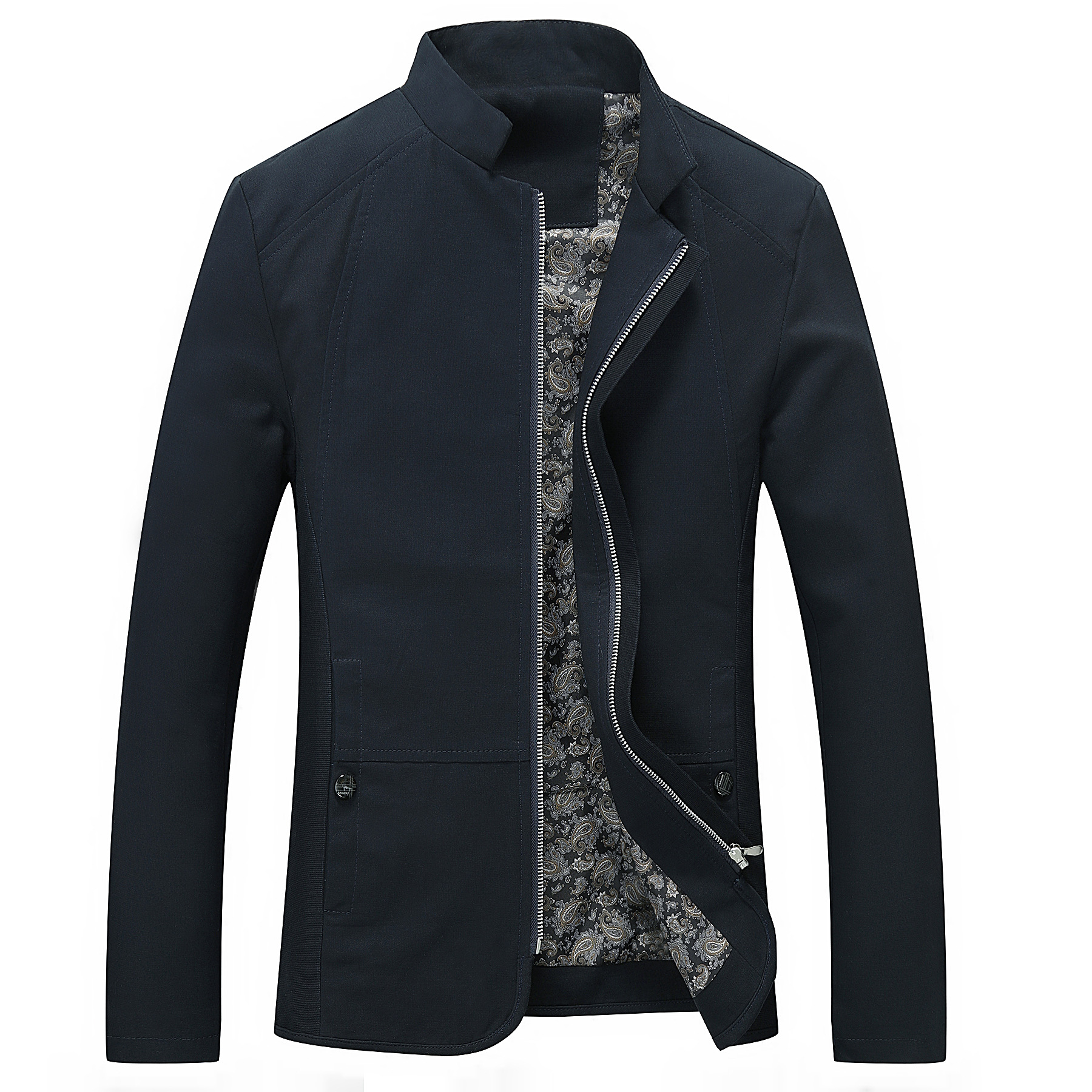 Factory supply foreign trade wholesale men's large size coat stand collar cotton washed jacket men's 30000 pieces in stock men's