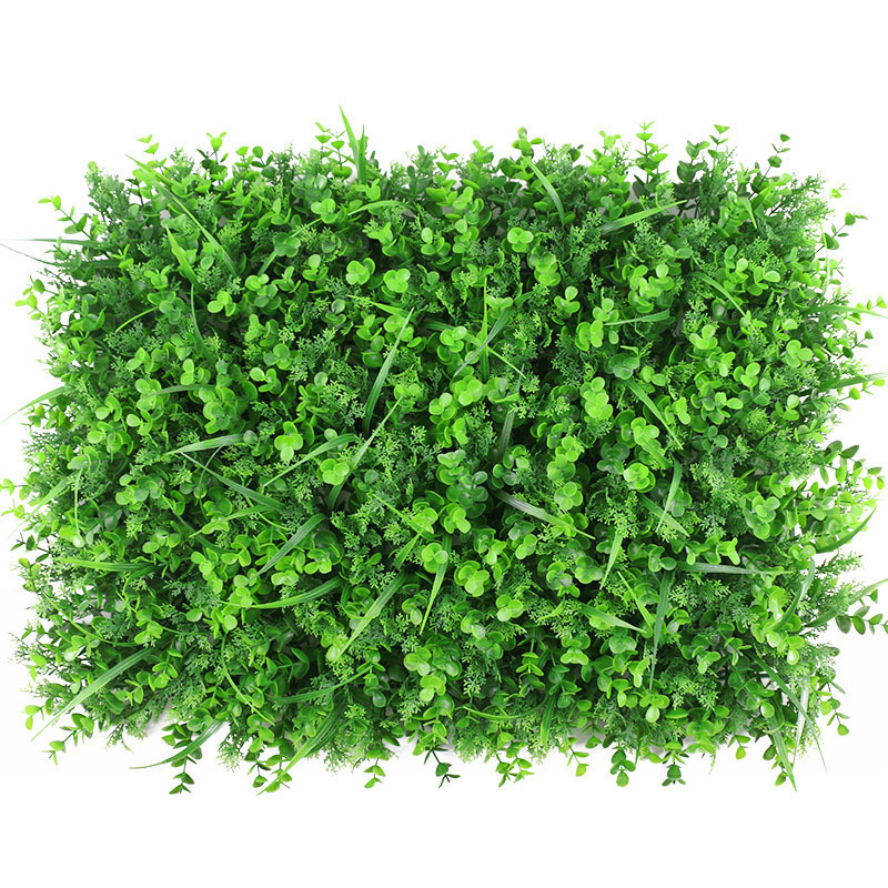 緑植壁シミュレーション植物壁装飾背景花壁面ユーカリ植物プラスチック偽芝生草皮バルコニー|undefined