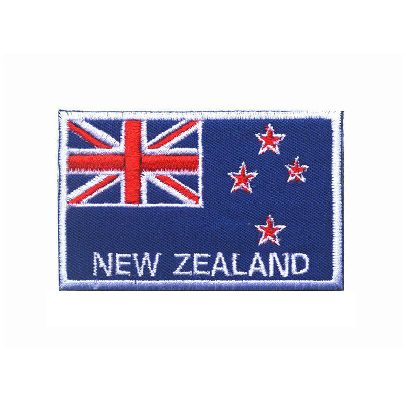 Oceania Flag Australia New Zealand Embroidered Cloth Sticker Air Seal Bag Sticker Armband Velcro Cloth Sticker