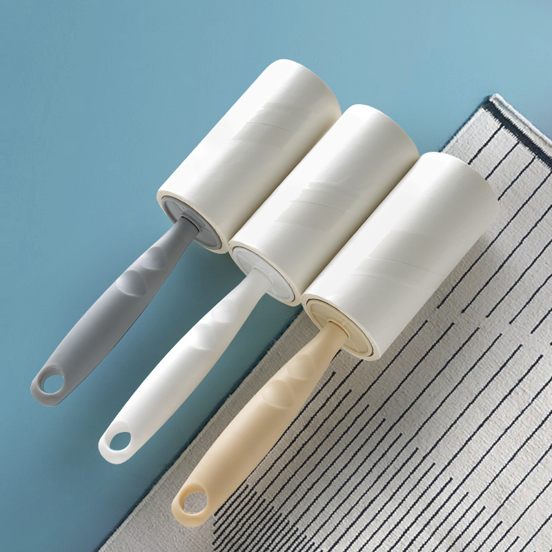 Hair Sticker Tearable Roller Dust Sticky Paper Portable Clothes Dust Sticky Hair Roller Brush Roll Paper Clothes Hair Suction