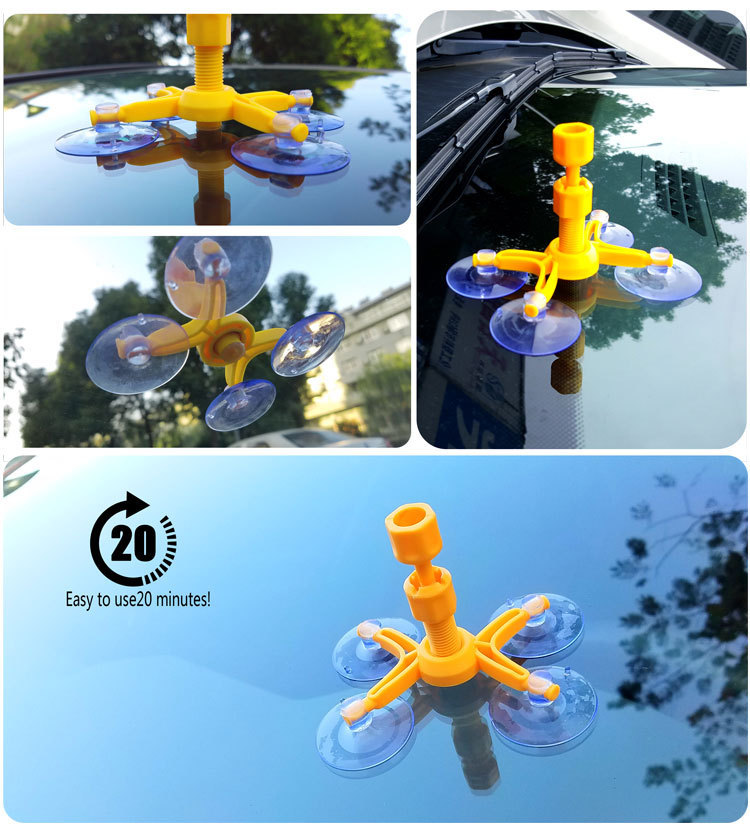 Cross-border Amazon hot sale windshield repair tool set automotive glass repair liquid source manufacturers wholesale