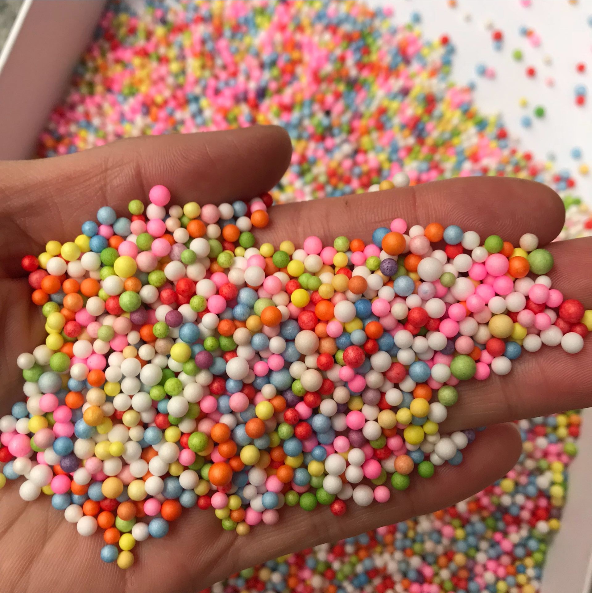 DIY making material children handmade creative material foam ball decoration wholesale foam particle handmade material