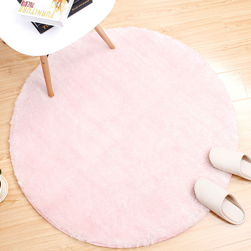 Japanese Style Simple Household Living Room Coffee Table Bedroom Bedside Plush Floor Mat Foot Mat Children's Hanging Basket Swivel Chair Round Carpet