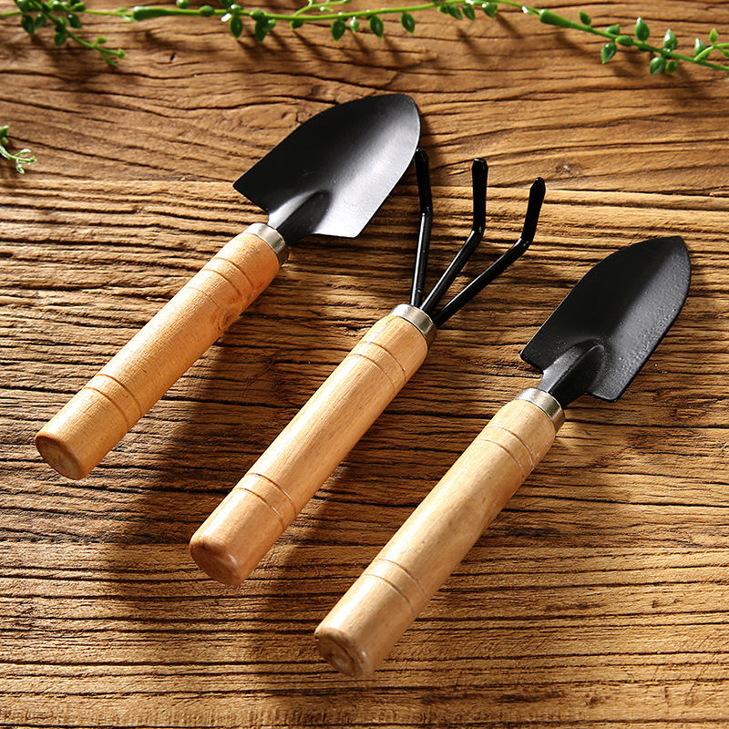 Mini Gardening Three-piece Set Garden Small Shovel Digging Gardening Flower Planting Vegetable Tools Set Supplies