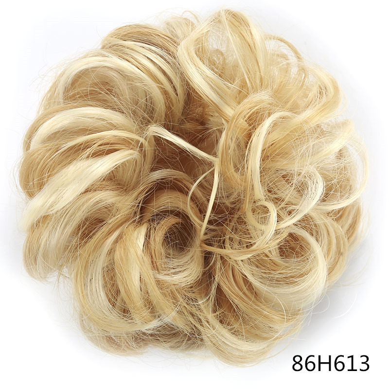 Cross-border wig female chemical fiber hair rope hair accessories hair ring matte silk fluffy ball head wig hair package hair foreign trade