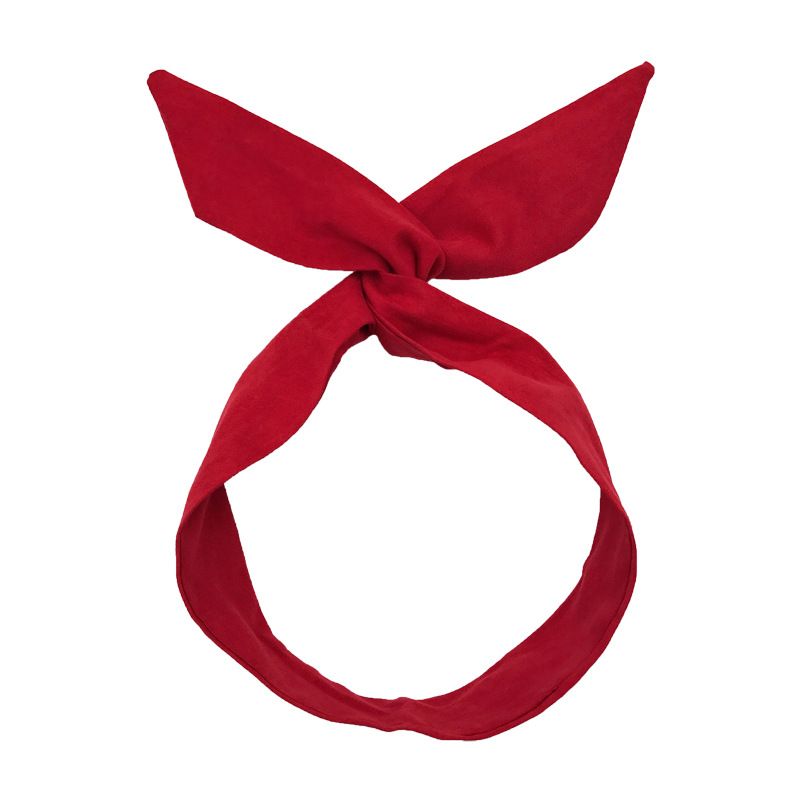 New Korean style versatile retro bow fabric hair band women's cross bow headband hair band hair accessories wholesale