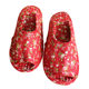 New Korean pastoral fabric home cotton slippers machine washable cotton fabric quilted warm soft bottom non-slip shoes wholesale