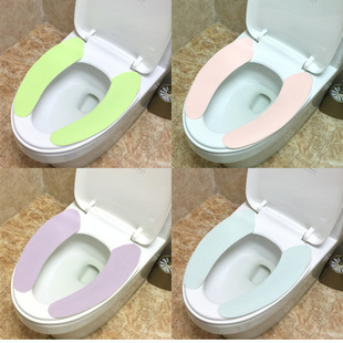 Factory adhesive toilet stickers spring and autumn toilet mat can be cut at will solid color toilet stickers wholesale