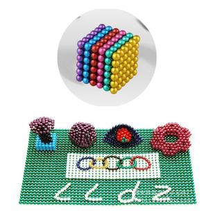 Barker ball factory direct wholesale color magnetic ball strong magnetic magnet beads magnet toy educational assembly cross-border