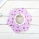 Cotton double-breasted-purple bow
