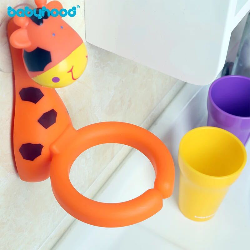 Century Baby Children's Cartoon Toothbrush Cup/Rack Suction Wall Wash Cup Creative Double Suction Cup Baby Brush Teeth Wall Hanging