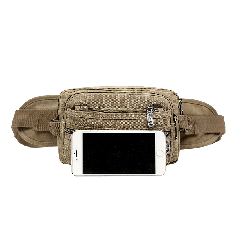 Waist Bag Outdoor Sports Waist Bag Casual Sports Canvas Waist Bag Multifunctional Mobile Phone Bag Tactical Medical Bag