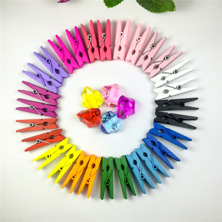 Wood clip color photo clip clip Wood clip Mini small clip color clip