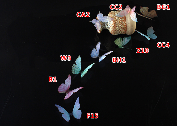 Tulle Butterfly Jewelry Accessories diy Gauze Wings Earrings Simulation Fantasy Antique Hair Accessories Fabric 100 Pieces Batch