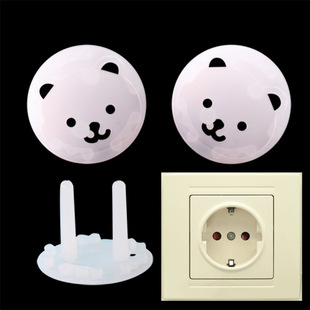 New European standard thickened round head Children's power socket protective cover baby anti-electric shock safety socket cover