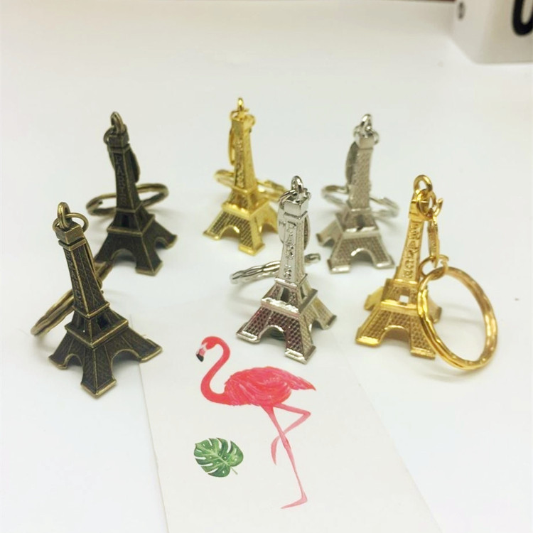 100% no defective creative zakka vintage Eiffel Tower Paris tower keychain merchants promotional gifts