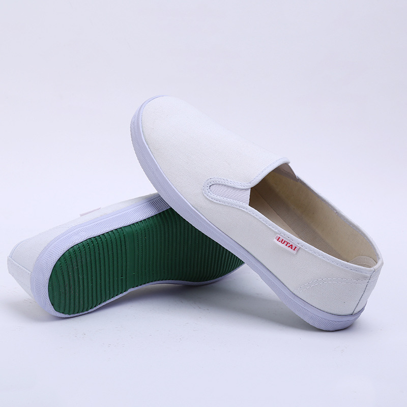 Lutai factory wholesale couple's canvas shoes autumn shoes men's and women's casual simple white shoes student shoes low top board shoes