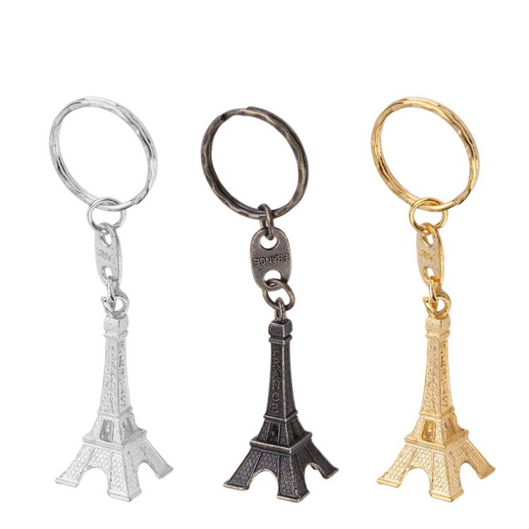 100% no defective creative zakka vintage Eiffel Tower Paris tower keychain merchants promotional gifts