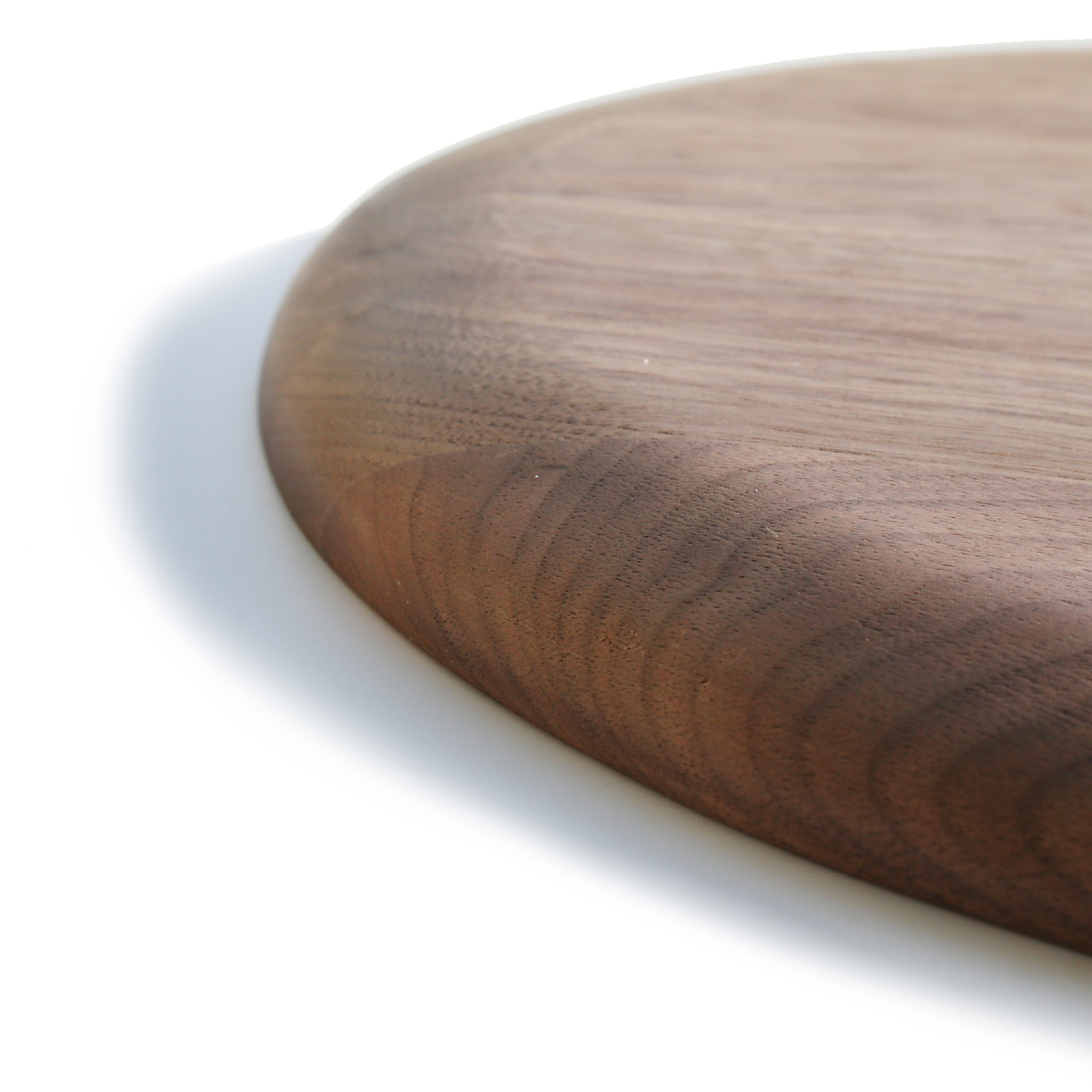 Creative with gripper hotel restaurant solid wood tray North American black walnut plate fruit pizza wooden plate
