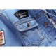 Spring and autumn hot sale cross-border Denim jacket European and American fashion brand plus size men's stand collar top Korean men's Denim jacket