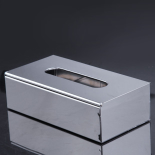 Spot wholesale hotel bathroom supplies stainless steel paper box square toilet paper box desktop countertop paper box