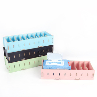 Wooden business card case business card holder creative storage box stationery room card bank card IC card storage