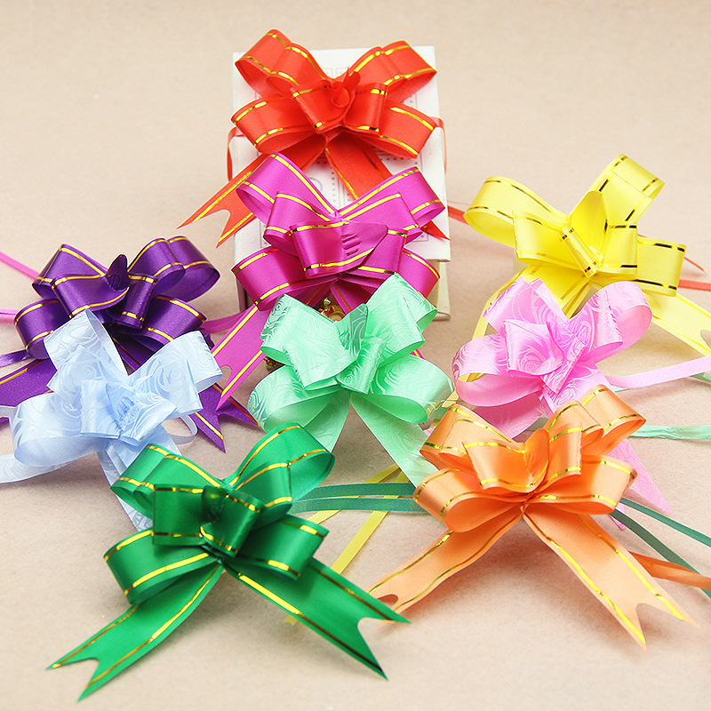 祭り用品の卸売りの蝶結びの花の贈り物の箱の包みの装飾の花の18 # の金の縁のバラの手の花|undefined
