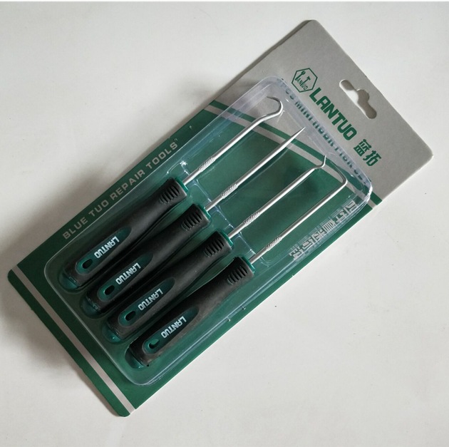 4-piece Oil Seal screwdriver oil seal puller O-hook gasket removal sealing ring hook rubber ring removal tool