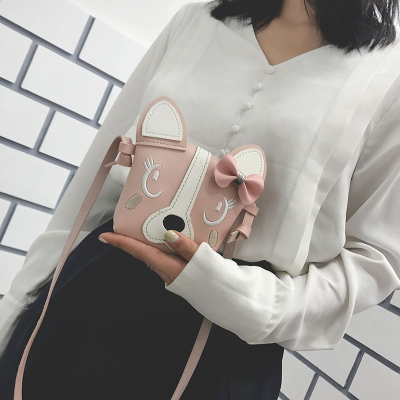 2024 New Shoulder Bag Cute Puppy Print Fashion Children's Small Backpack Single Shoulder Crossbody Bag Source Factory