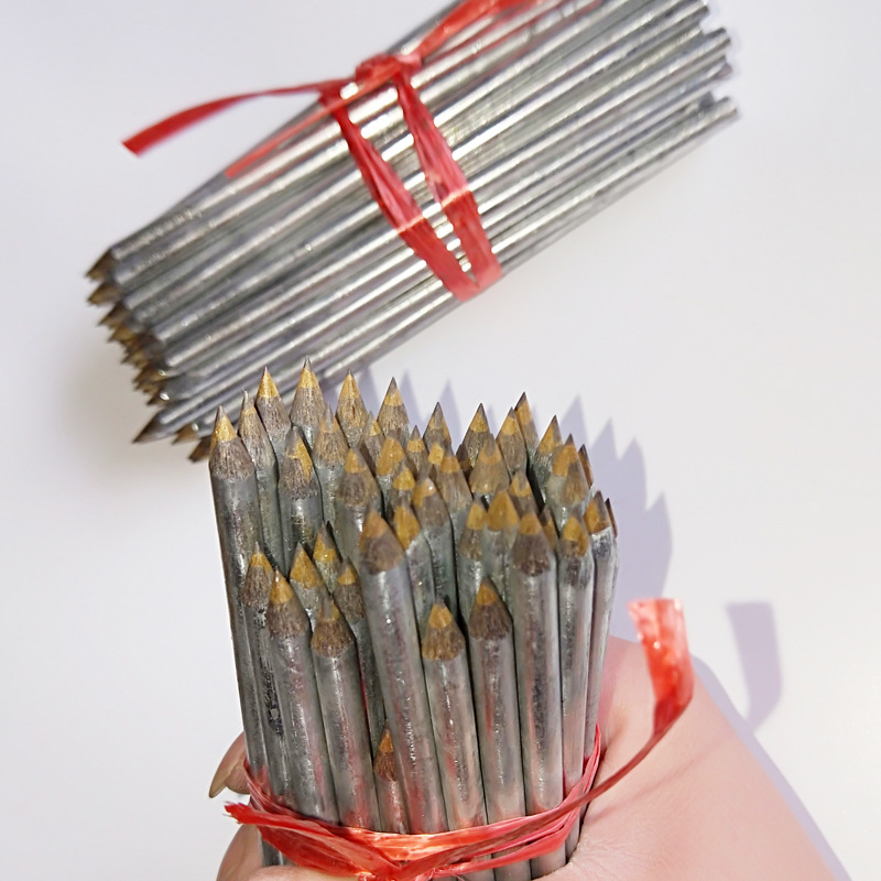 Building marking tool hard round steel common single pen ceramic tile alloy head silver scribing needle scribing needle brush