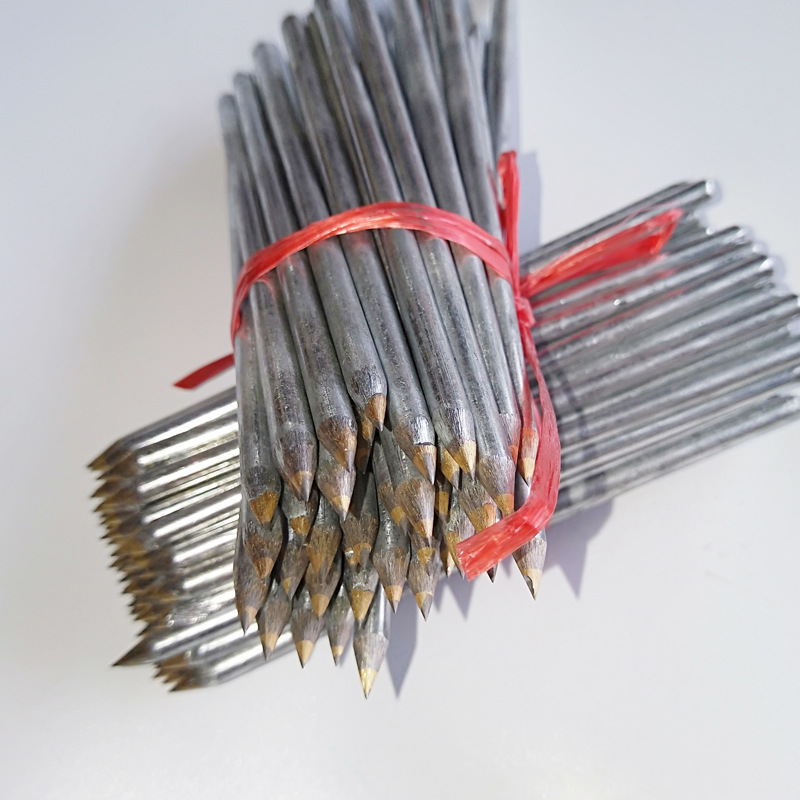 Building marking tool hard round steel common single pen ceramic tile alloy head silver scribing needle scribing needle brush