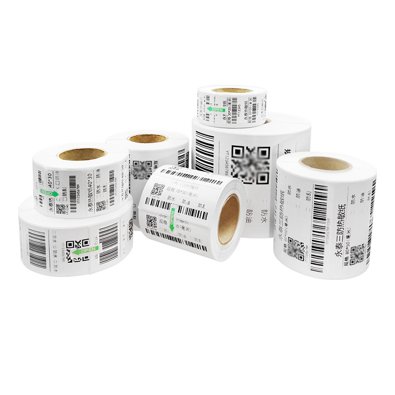Adhesive Label Barcode Storage Logistics Express Super Yongtai Sanfang Thermal Paper 70*30*500