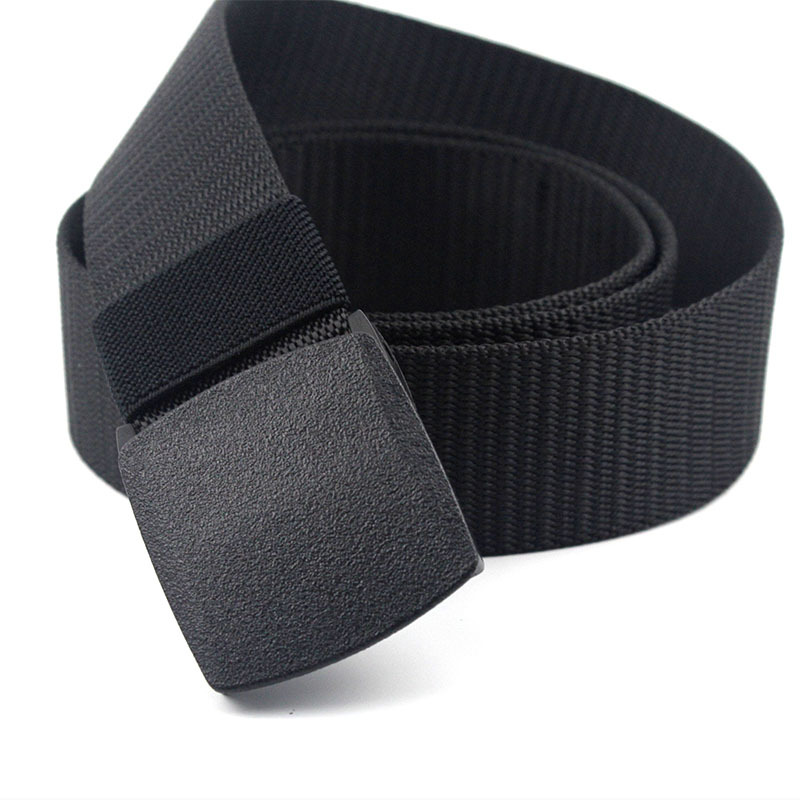 Cross-border supply men's tactical nylon canvas outdoor training leisure electronics factory security check golf belt