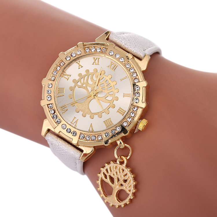 WISH Explosive Bracelet Watch New AliExpress Foreign Trade Hot-selling Tree of Life Pattern Watch Fashion Women's Watch