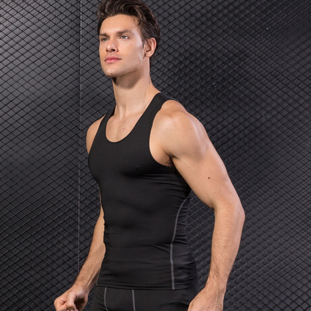 Sports PRO Men Training Tight Vest Basketball Fitness Running Amazon Quick Dry Vest Clothes 1001