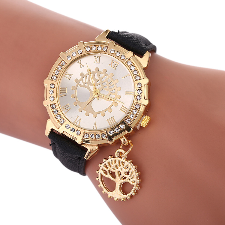 WISH Explosive Bracelet Watch New AliExpress Foreign Trade Hot-selling Tree of Life Pattern Watch Fashion Women's Watch