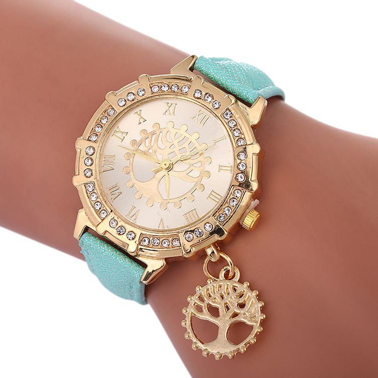 WISH Explosive Bracelet Watch New AliExpress Foreign Trade Hot-selling Tree of Life Pattern Watch Fashion Women's Watch