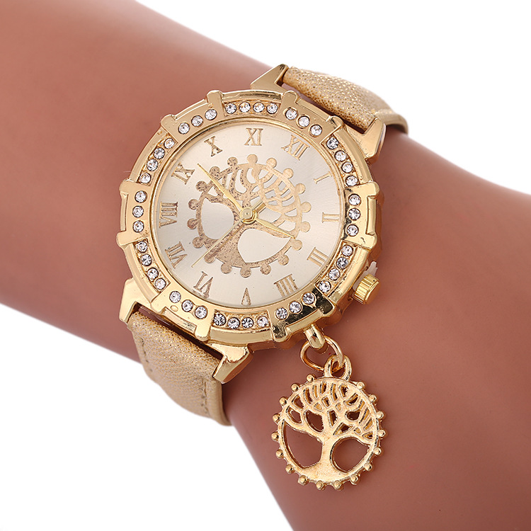 WISH Explosive Bracelet Watch New AliExpress Foreign Trade Hot-selling Tree of Life Pattern Watch Fashion Women's Watch