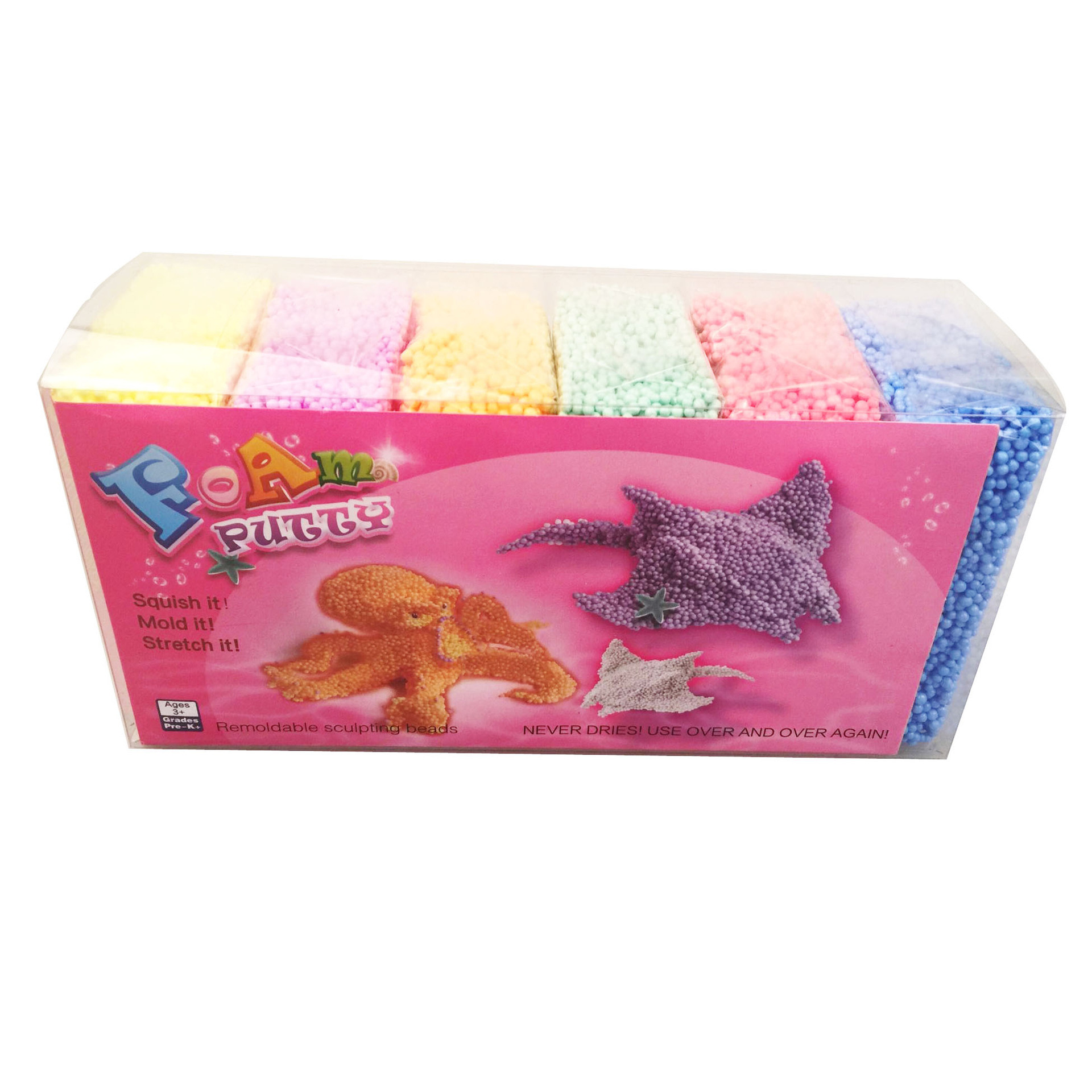 Children's Toy Magic Pearl Mud Large Particle Oily Snowflake Mud Ultra Light Clay Plasticity
