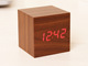 Brown Wood Scarlet Letter-Square