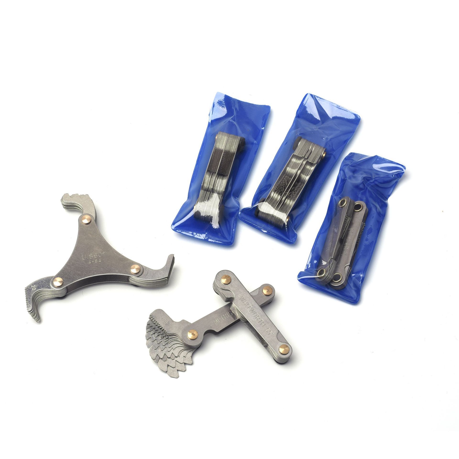 Metric/Imperial/American one-piece thread template/rib template/thread gauge/tooth gauge 55 degrees 60 degrees