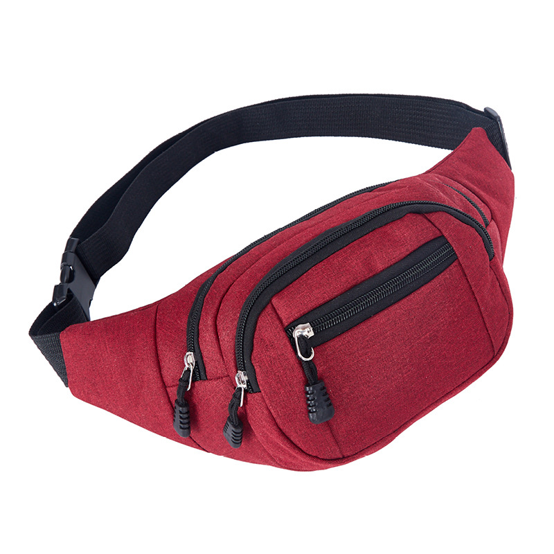 2023 New Arrival Men's and Women's Waist Bag Canvas Outdoor Mountaineering Fashionable Waterproof Casual Large Capacity Crossbody Chest Bag